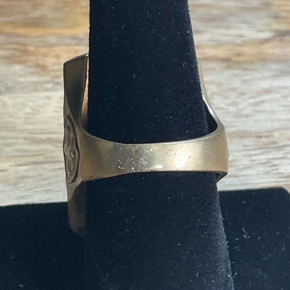 Vintage brass enamel